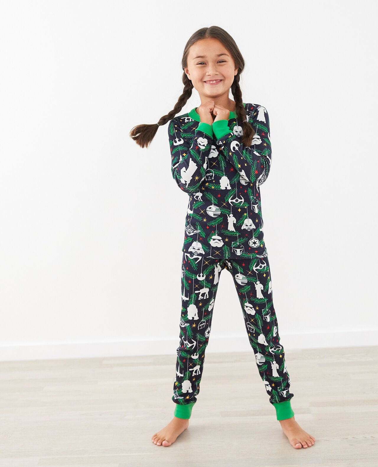 Kids STAR WARS™ Holiday Long John Pajama Set - Image 3