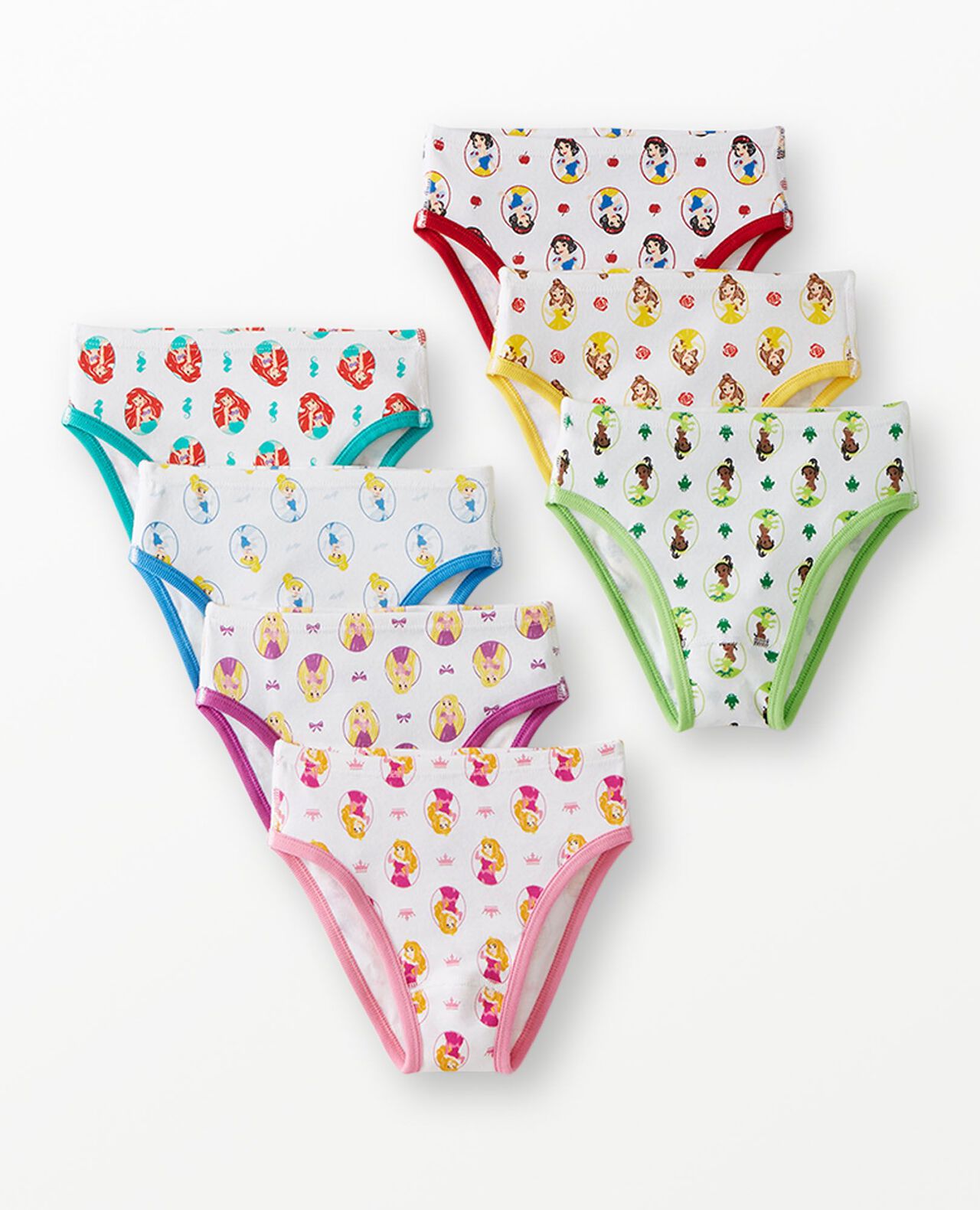 7-Pack Disney Princess Organic Cotton Hipster Underwear