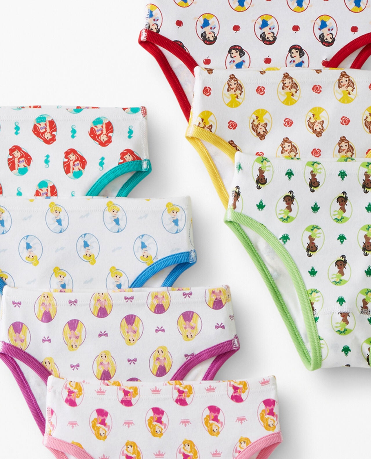 7-Pack Disney Princess Organic Cotton Hipster Underwear - Image 2