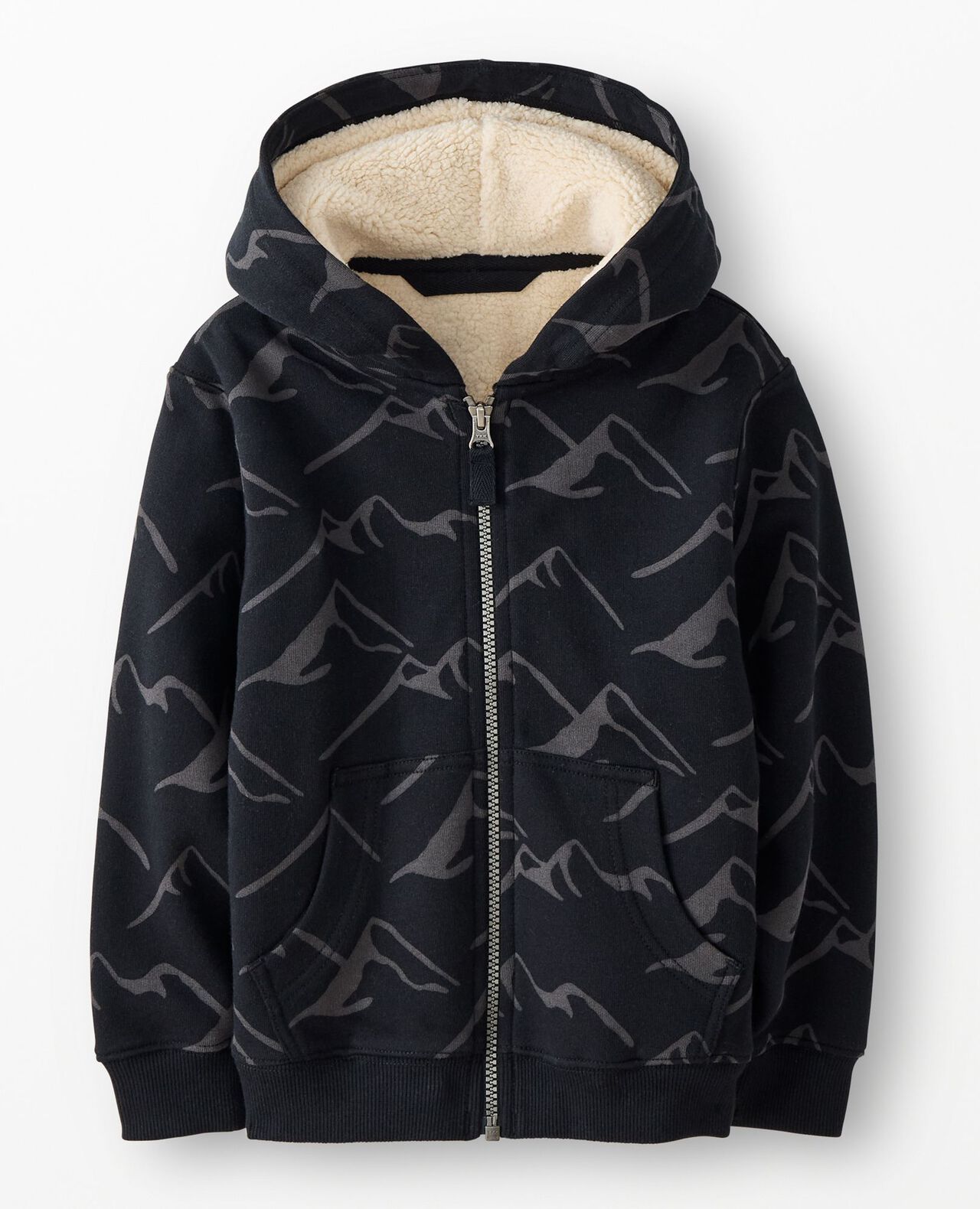 Faux Shearling French Terry Hoodie