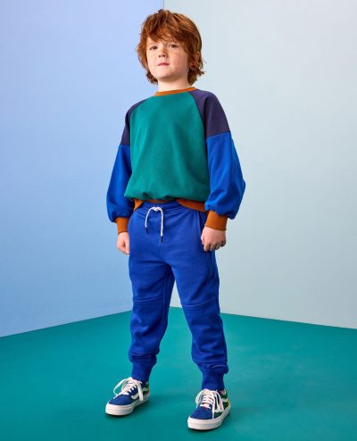 Slim Fit French Terry Double Knee Sweatpants