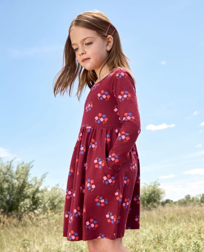 Long Sleeve Skater Dress with Pockets