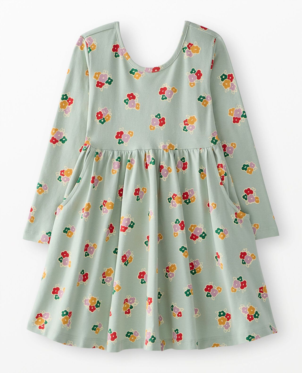 Long Sleeve Skater Dress with Pockets