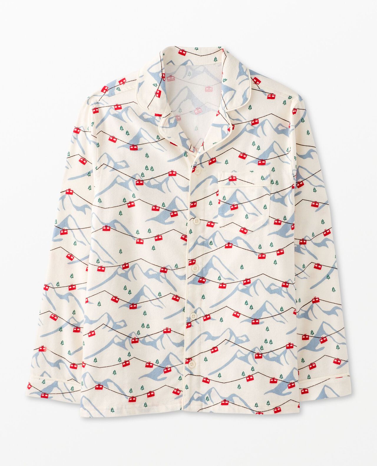 Adult Holiday Flannel Pajama Top