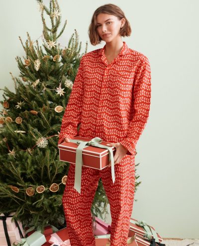 Adult Holiday Flannel Pajama Top