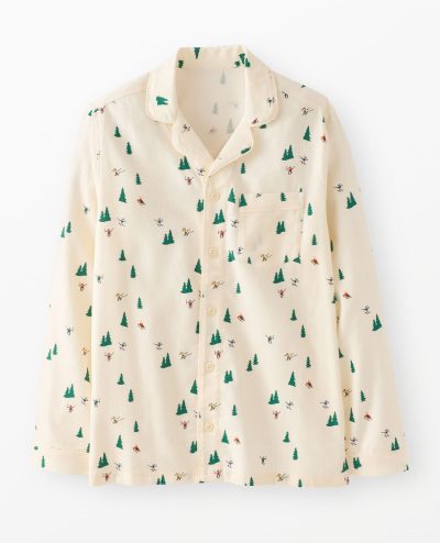Adult Holiday Flannel Pajama Top