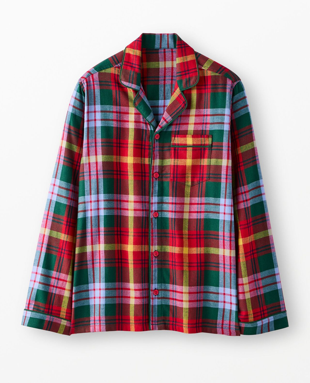 Adult Holiday Flannel Pajama Top