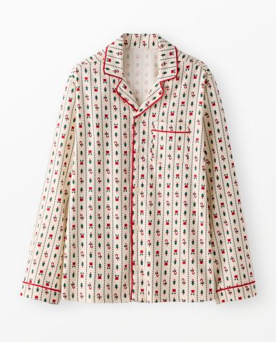 Adult Holiday Flannel Pajama Top