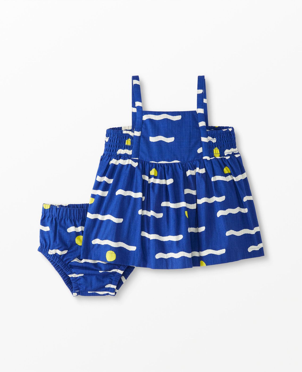 Baby Sleeveless Poplin Dress & Bloomers Set - Image 6