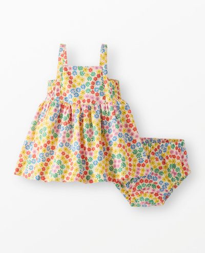 Baby Sleeveless Poplin Dress & Bloomers Set