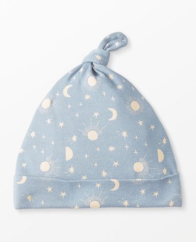 Baby Layette Top Knot Beanie