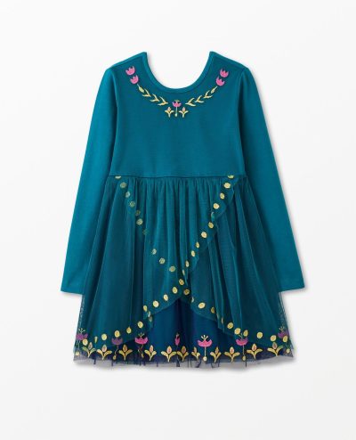 Disney Frozen Anna Long Sleeve Tulle Dress