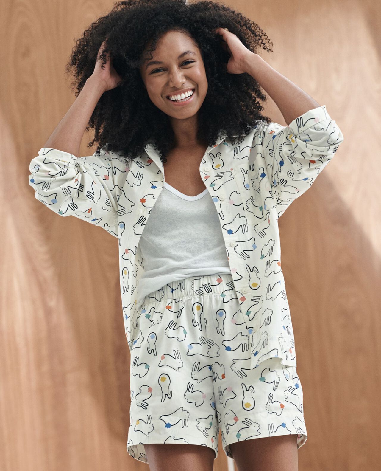 Women's Long Sleeve Poplin Pajama Set - Image 6