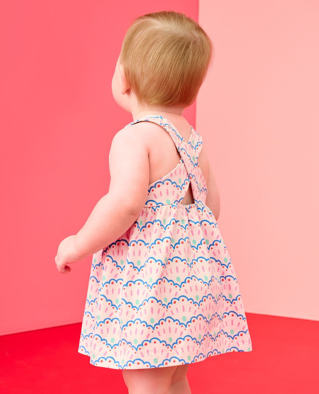 Baby Crossback Dress & Bloomers Set - Image 4
