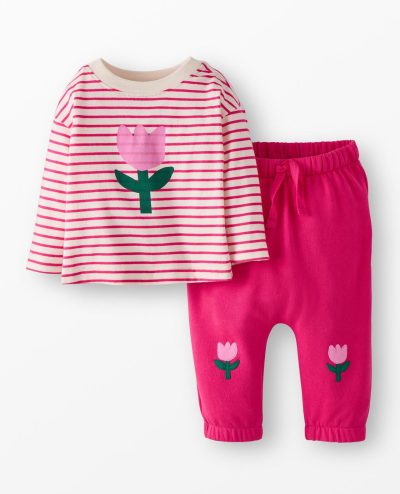 Baby Long Sleeve T-Shirt & French Terry Pants Set
