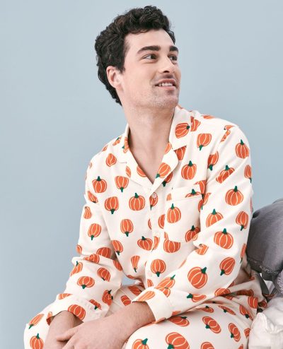 Adult Halloween Flannel Pajama Top
