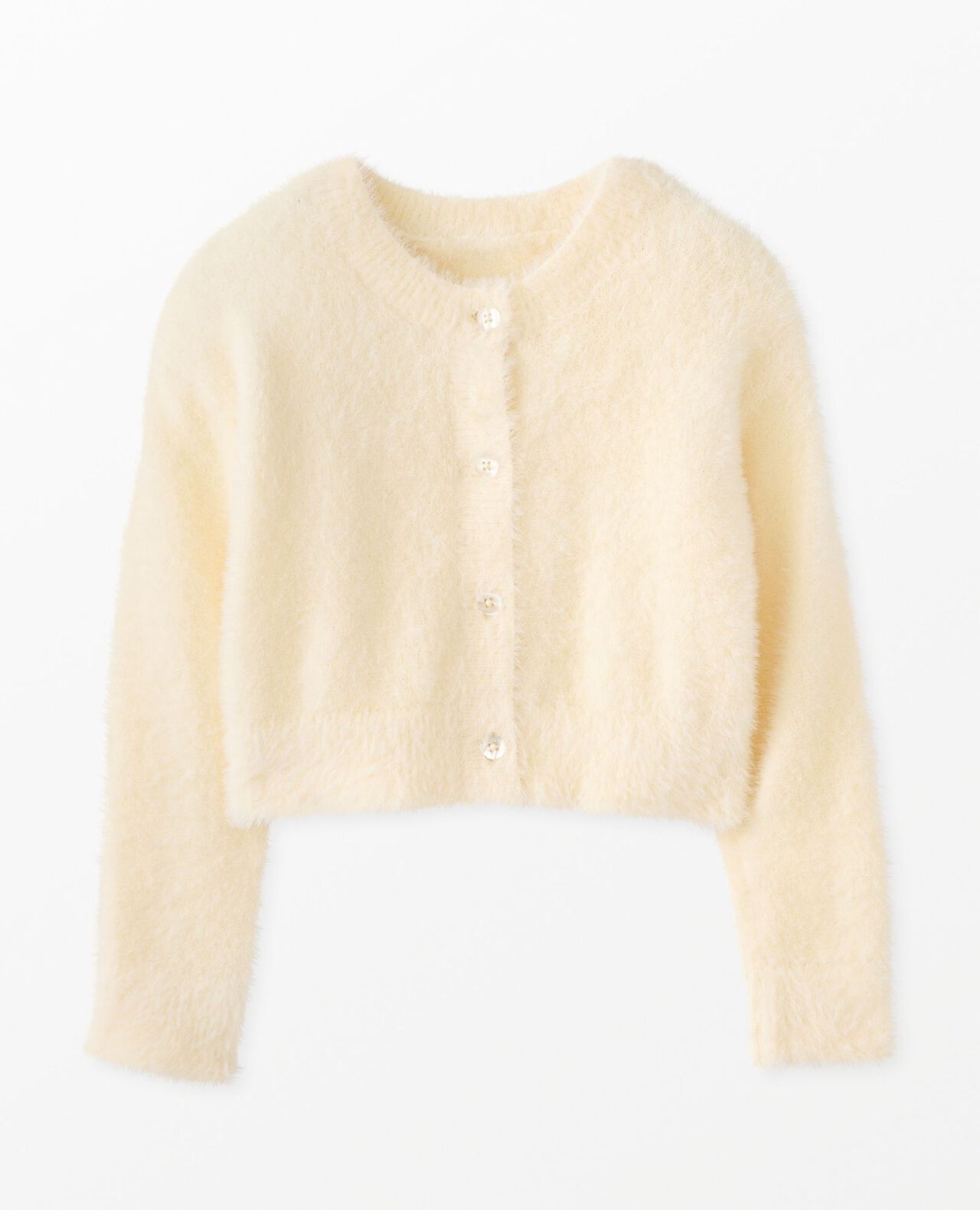 Cropped Feather Cardigan
