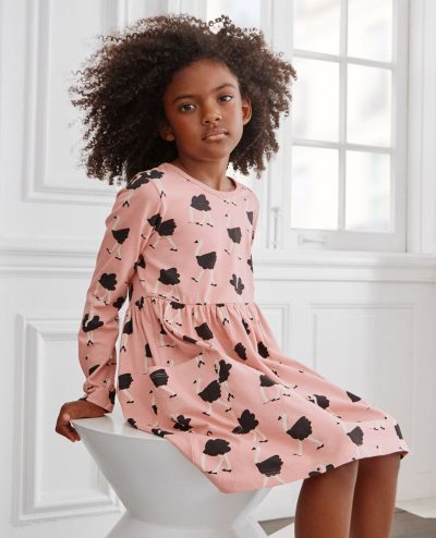 Holiday Long Sleeve Playground Dress with Pockets