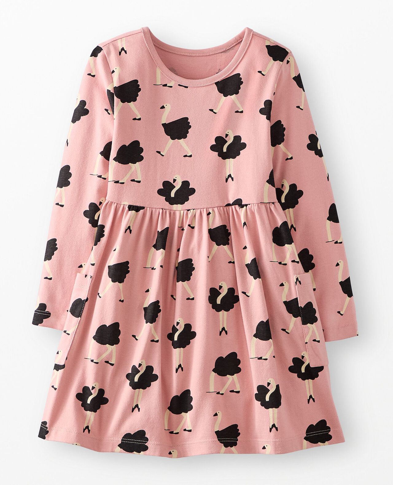 Holiday Long Sleeve Playground Dress with Pockets - Image 2