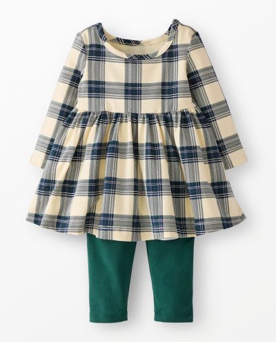 Baby Holiday Skater Dress & Leggings Set