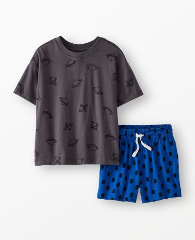 Relaxed Fit T-Shirt & Shorts Set