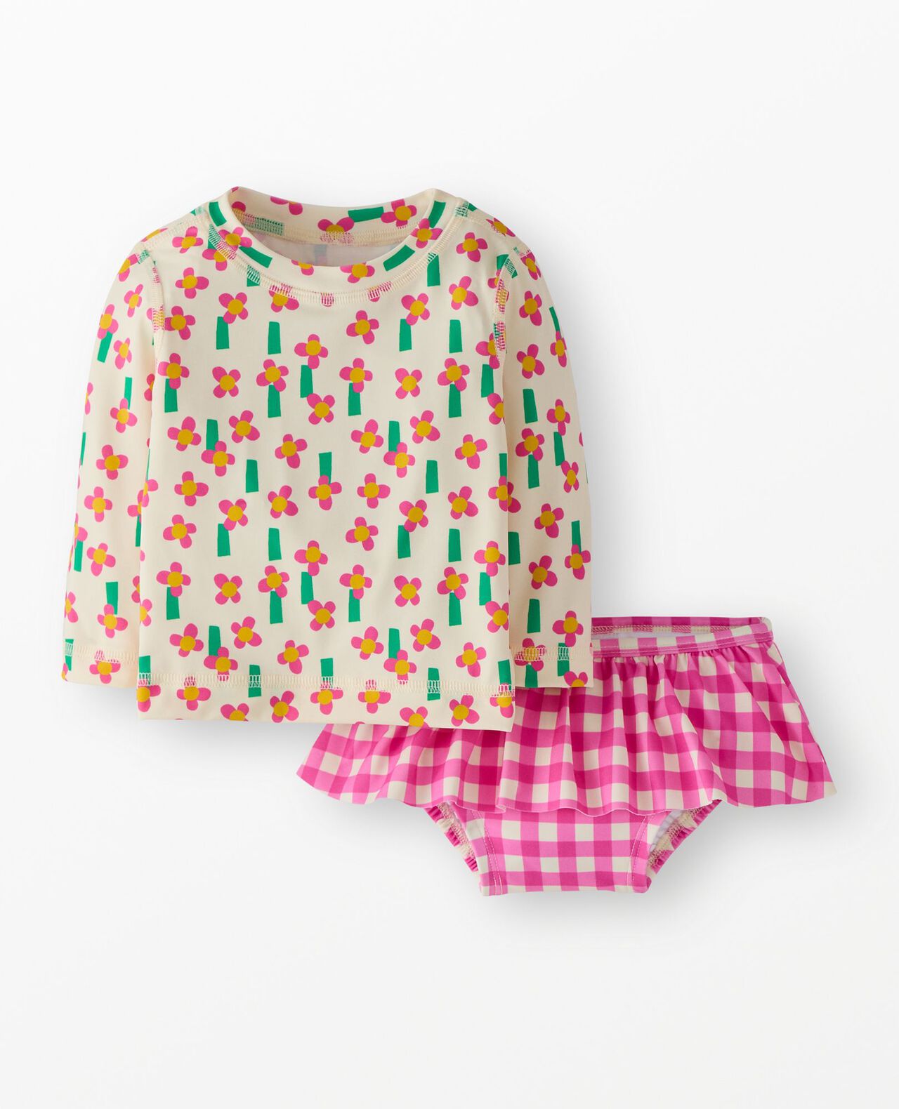 Baby Rashguard & Skirted Bikini Bottom Set - Image 2
