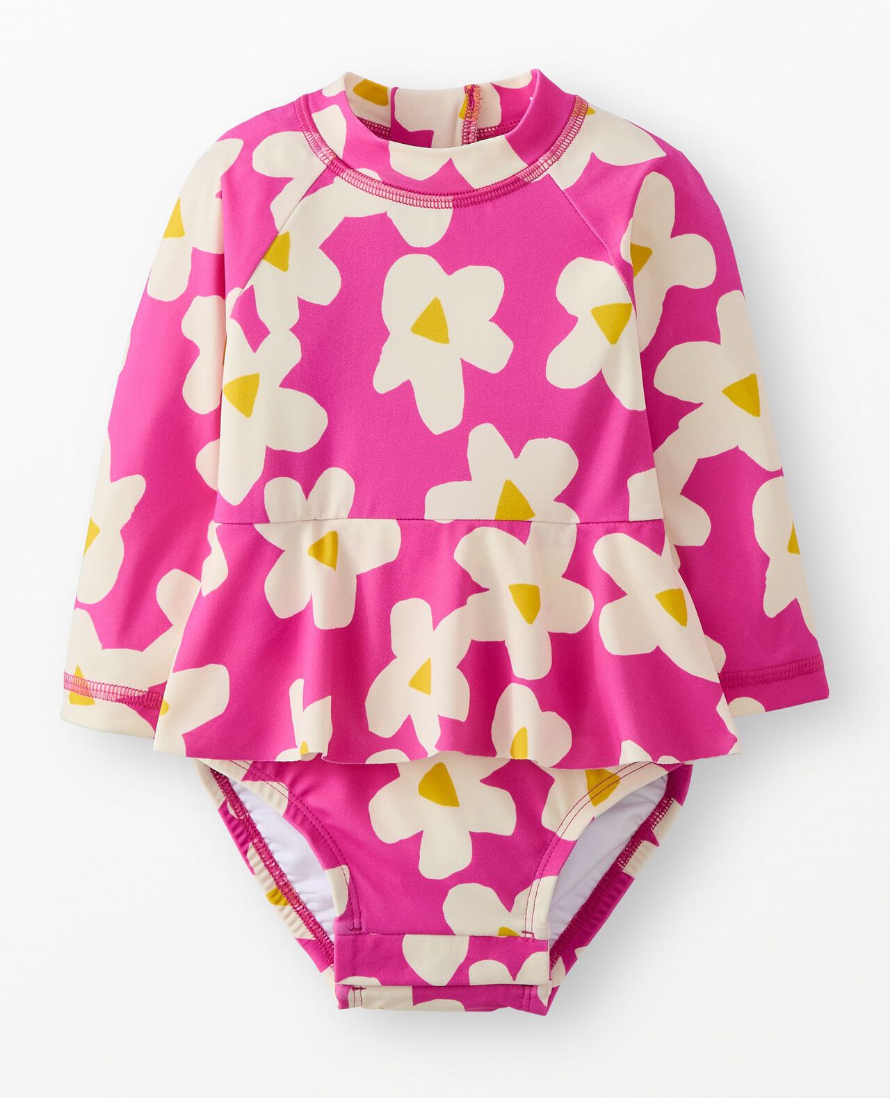 Baby One-Piece Skirted Rashguard Swimsuit - Image 2