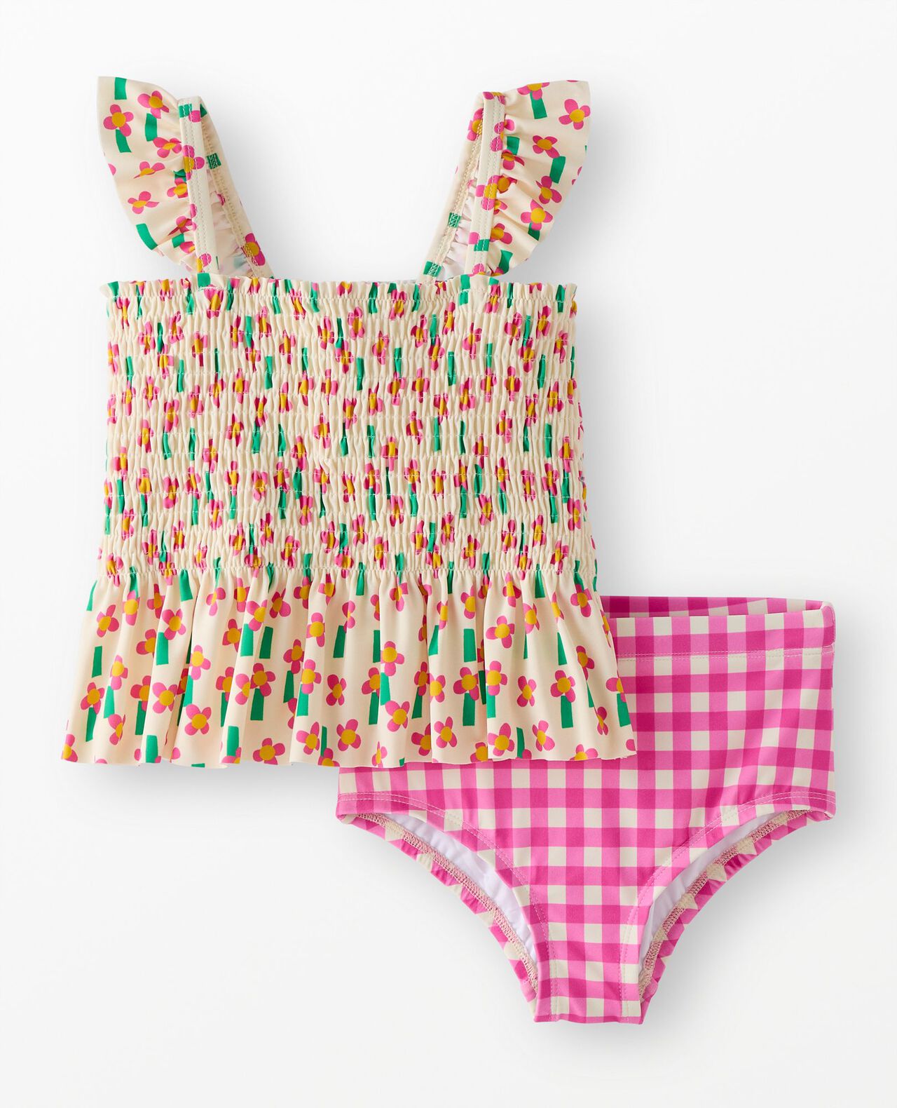 Two-Piece Smocked Mixie Swimsuit - Image 2
