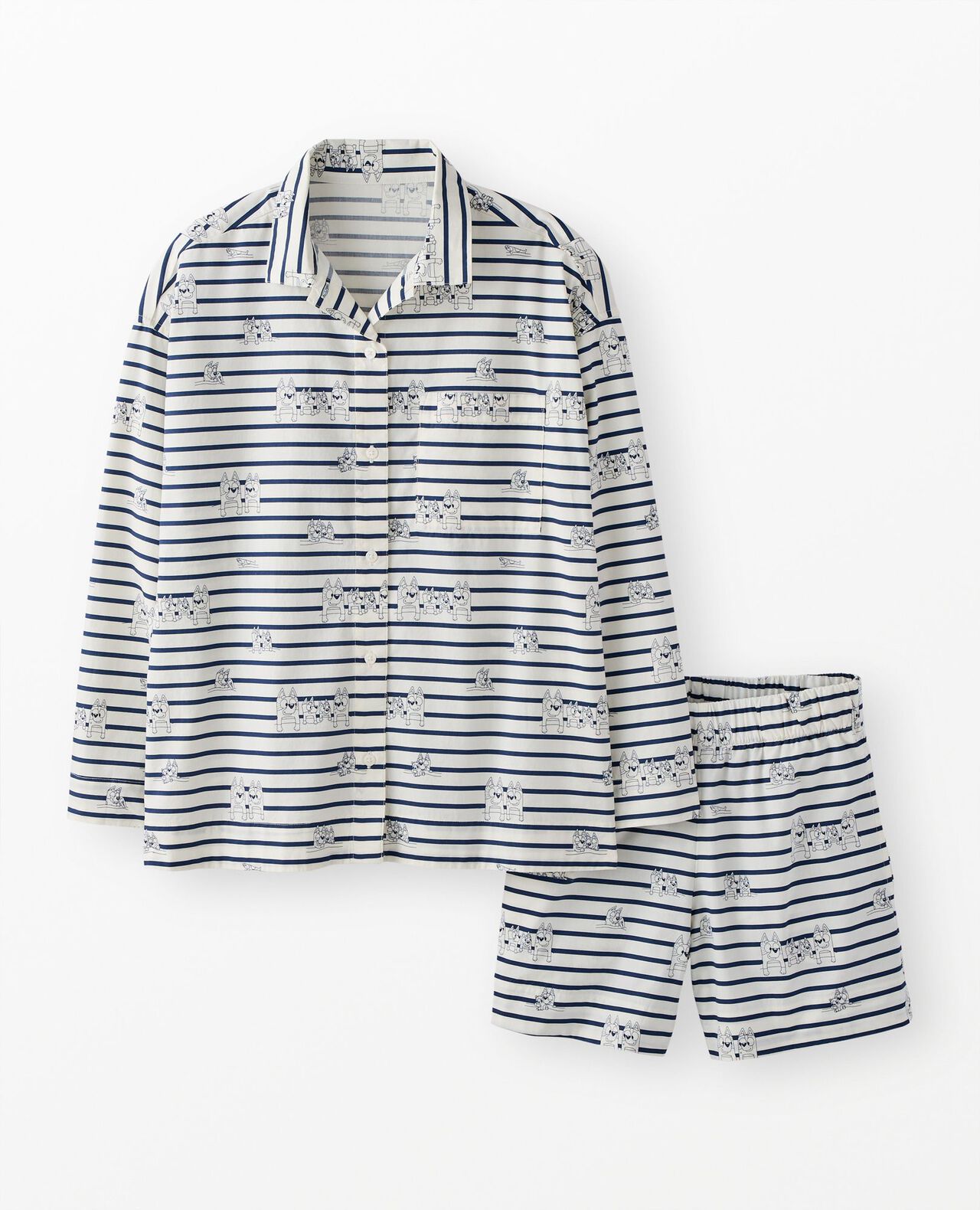 Women's Bluey Long Sleeve Poplin Pajama Set - Image 2