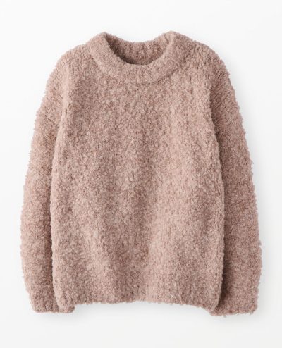 Mock Neck Bouclé Sweater