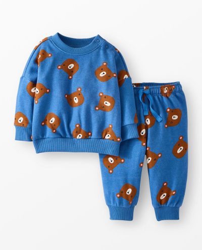 Baby French Terry Sweatshirt & Sweatpants Set