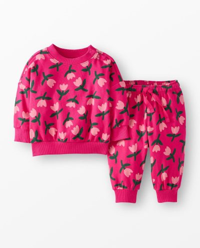 Baby French Terry Sweatshirt & Sweatpants Set