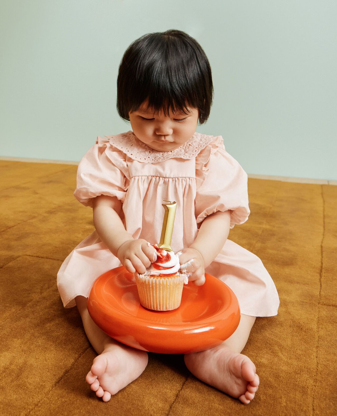 Baby Balloon Sleeve Poplin Dress & Bloomers Set - Image 4