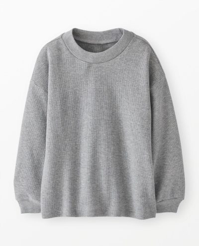 Long Sleeve Oversized Waffle Crewneck