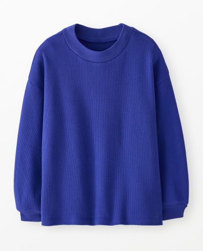 Long Sleeve Oversized Waffle Crewneck