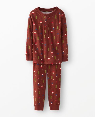 Holiday Waffle Pajama Set