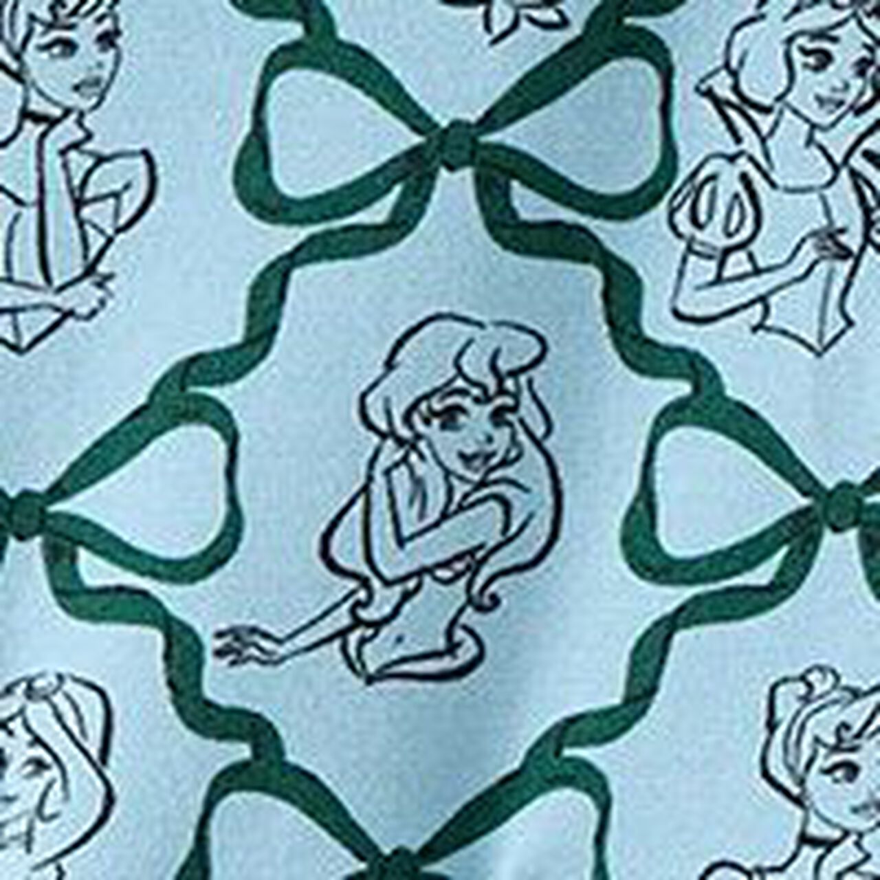 Disney Princess Holiday Long Sleeve Collared Skater Dress with Pockets - Image 5