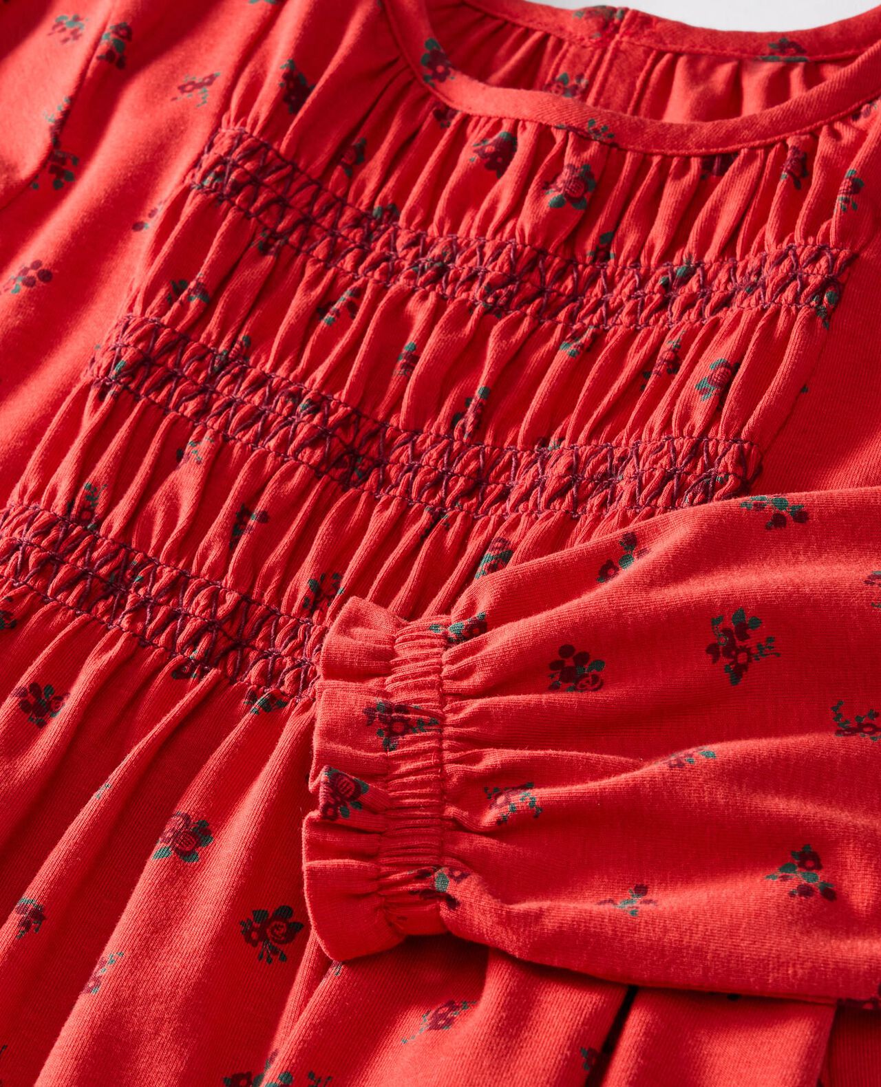 Balloon Sleeve Smocked Dress - Image 2