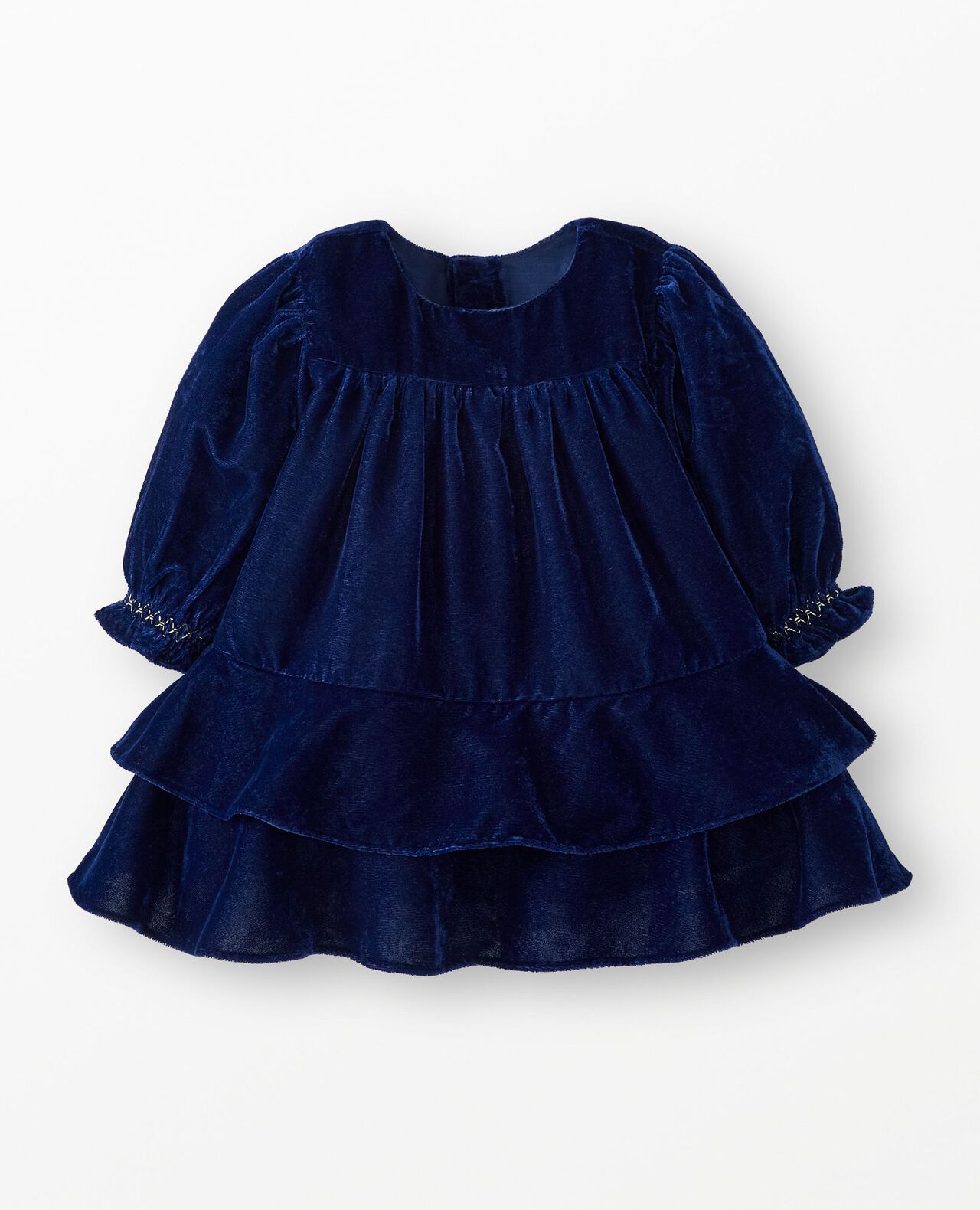 Baby Long Sleeve Velvet Dress - Image 2