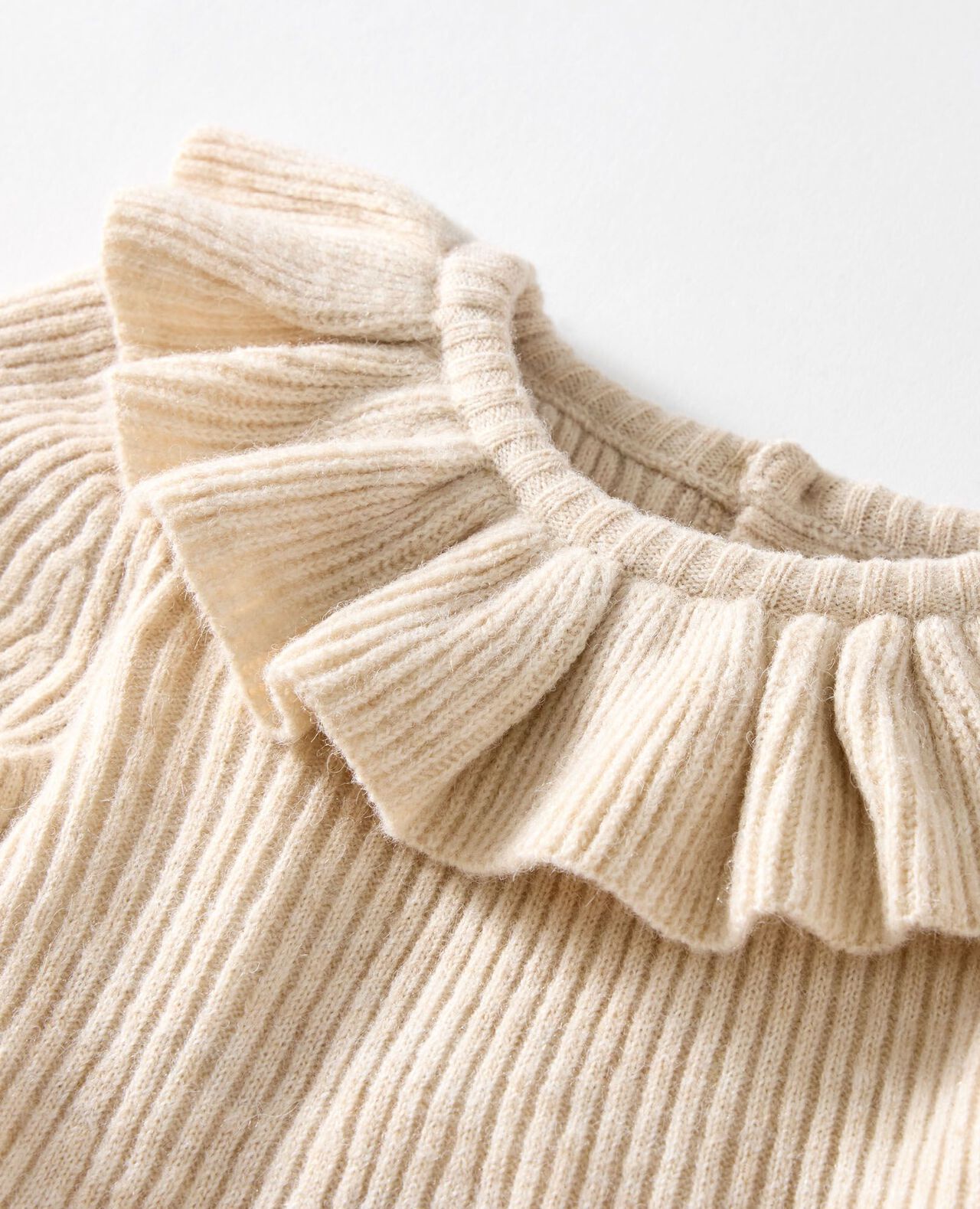 Baby Ruffle Collar Sweater Dress - Image 2