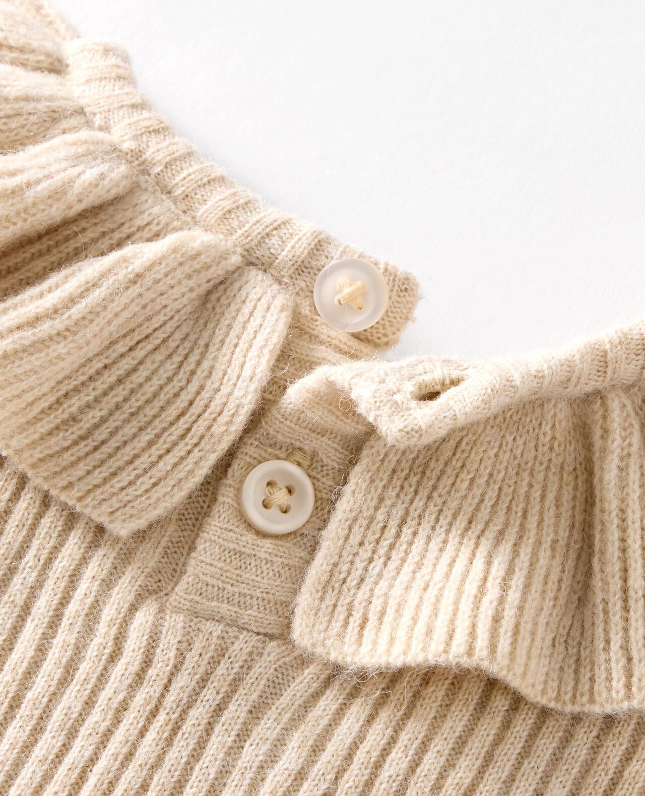 Baby Ruffle Collar Sweater Dress - Image 3