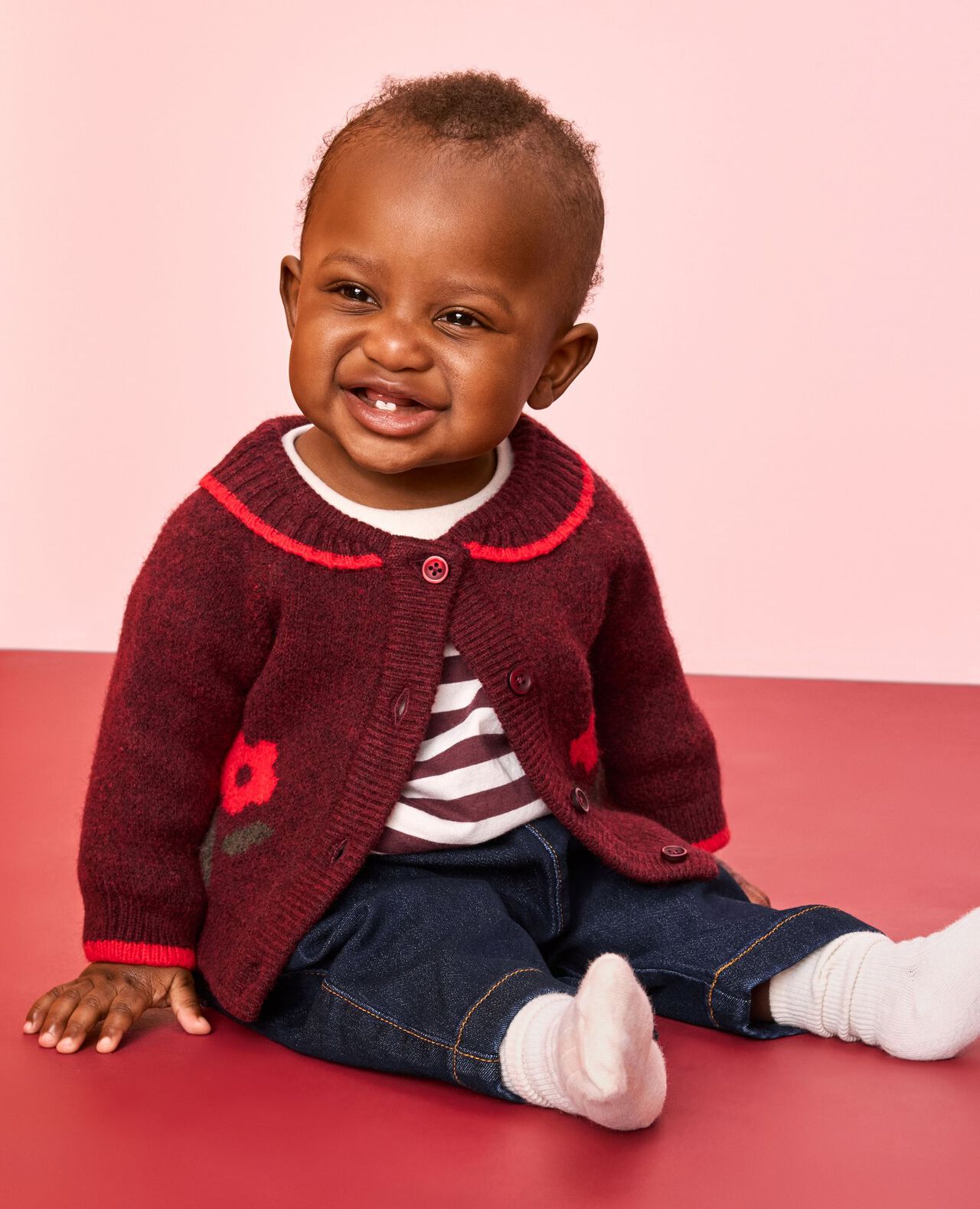 Baby Floral Cardigan - Image 5