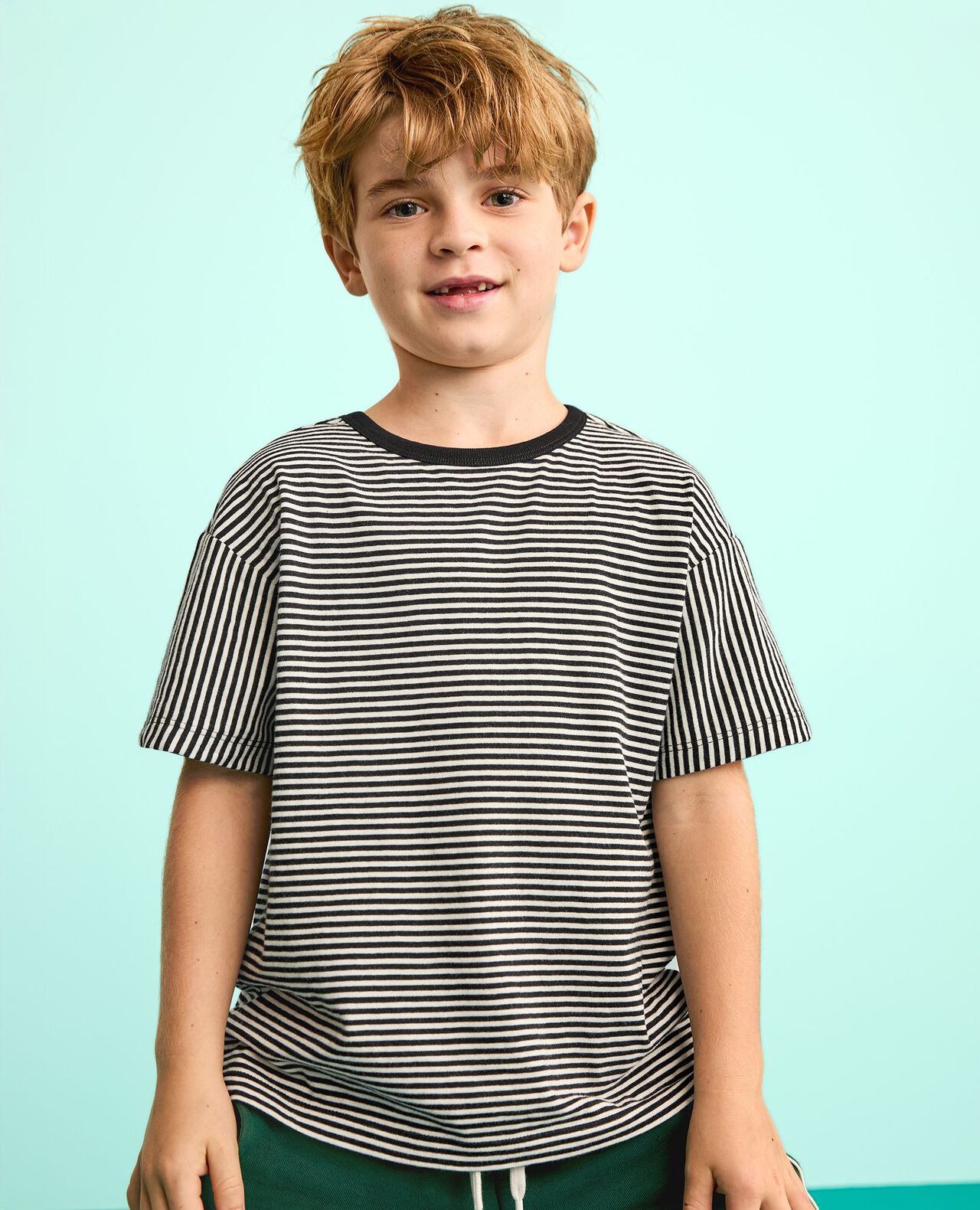 Relaxed Fit Mix-Striped T-Shirt - Image 3