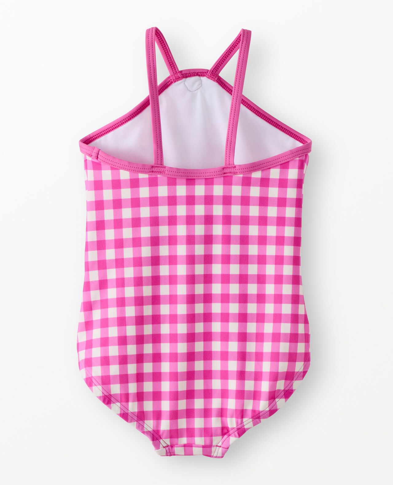 One-Piece Gingham Flower Swimsuit - Image 2