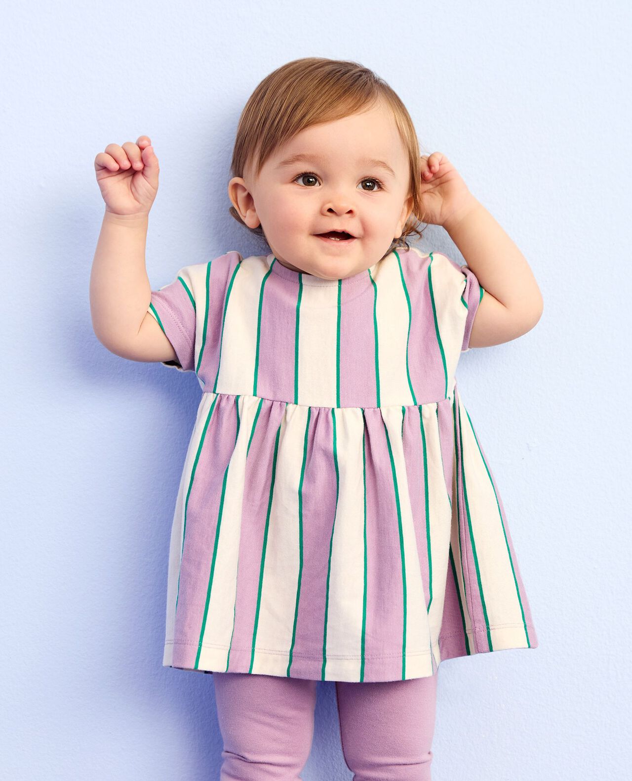 Baby Dolman Sleeve Dress & Leggings Set - Image 4