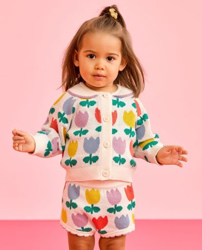 Baby Cardigan Sweater & Bloomers Set