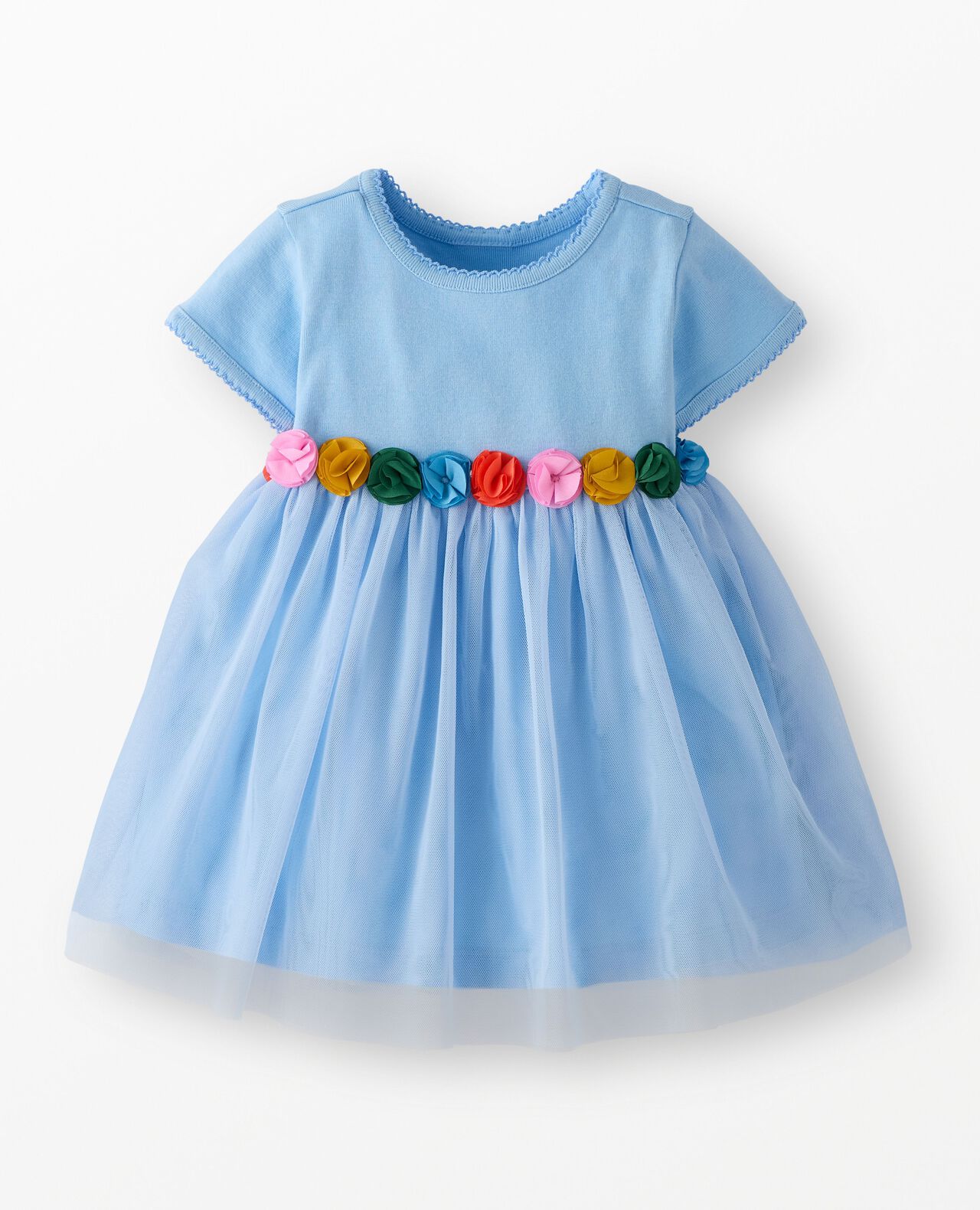Baby Tulle Flower Waistband Dress - Image 2