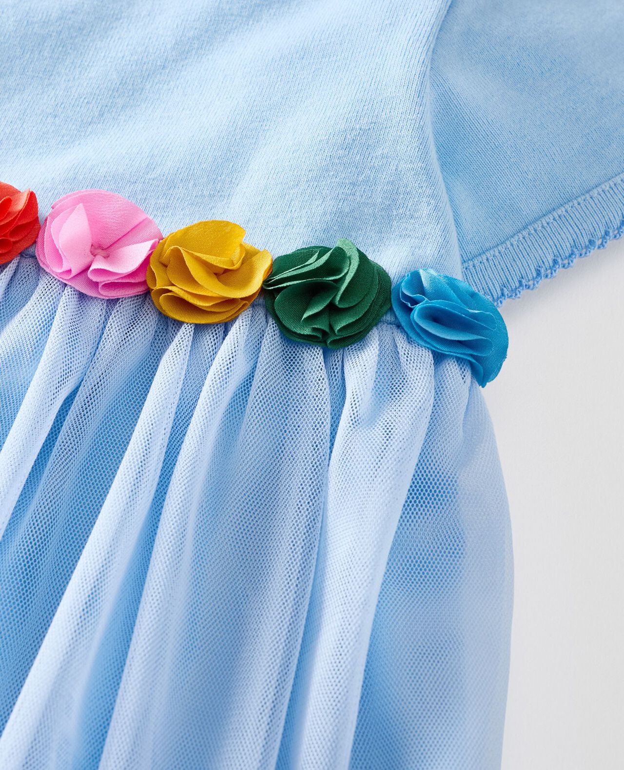 Baby Tulle Flower Waistband Dress - Image 3