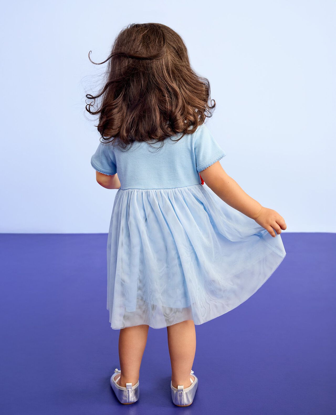 Baby Tulle Flower Waistband Dress - Image 5