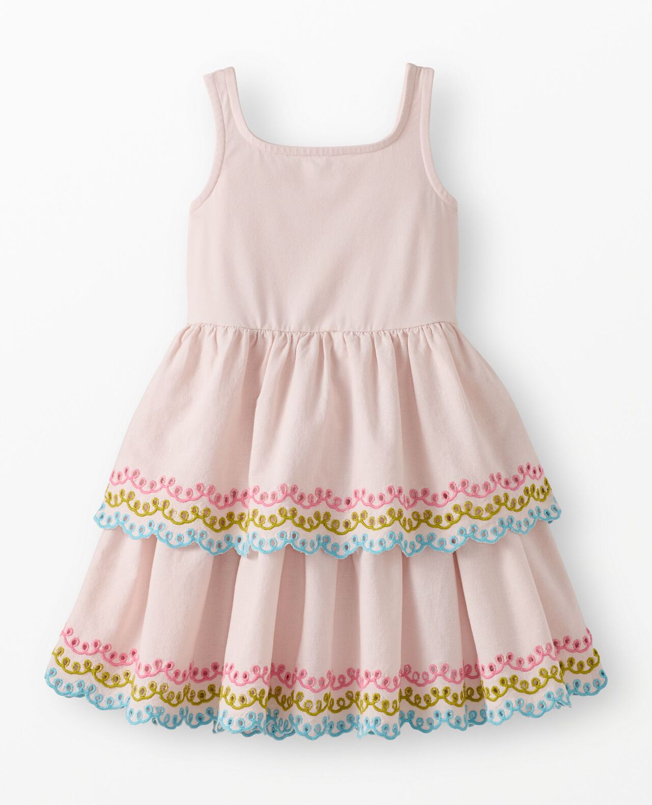 Sleeveless Embroidered Tiered Dress - Image 2